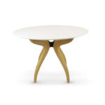 GLASS WHITE DINING TABLE