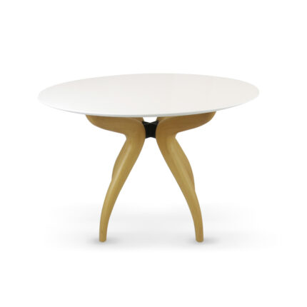 GLASS WHITE DINING TABLE