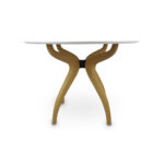 GLASS WHITE DINING TABLE - Image 3