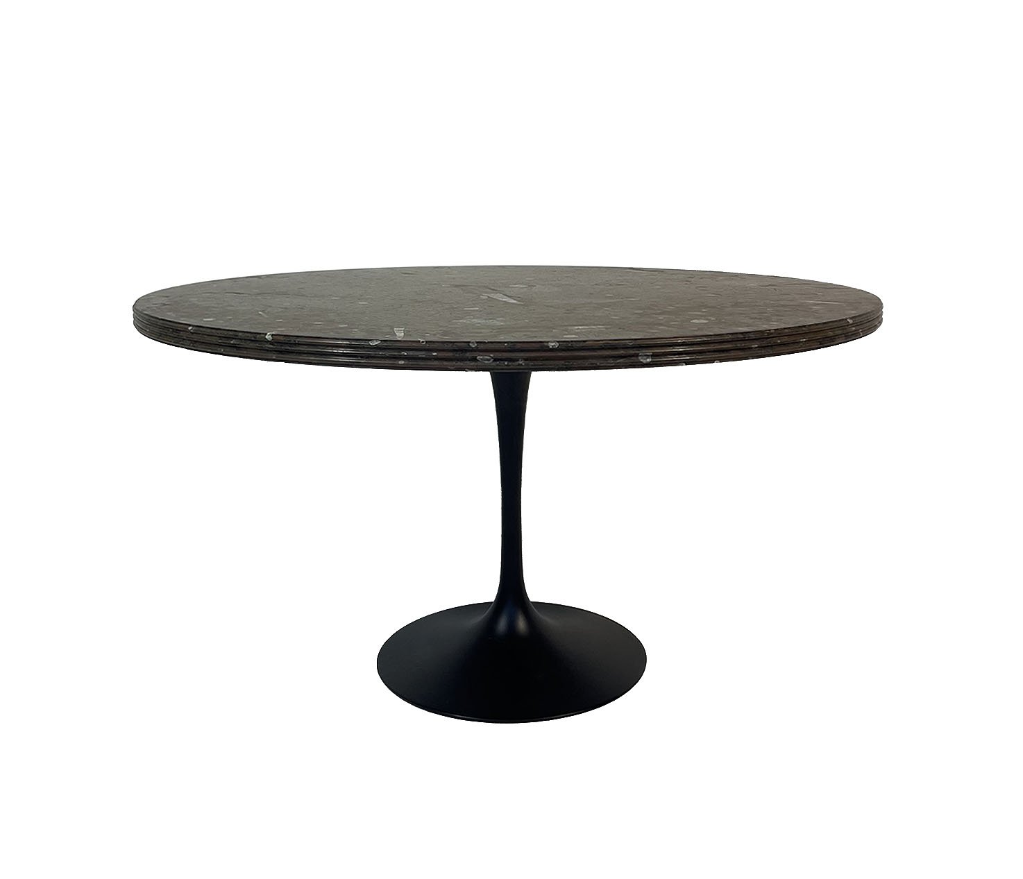 FossilBrownRoundDiningTable1.jpg FOSSIL BROWN ROUND DINING TABLE - Image 1